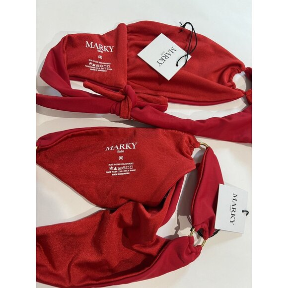 Marky Swim Dangerous in Rose Bikini in Red - Picture 5 of 5